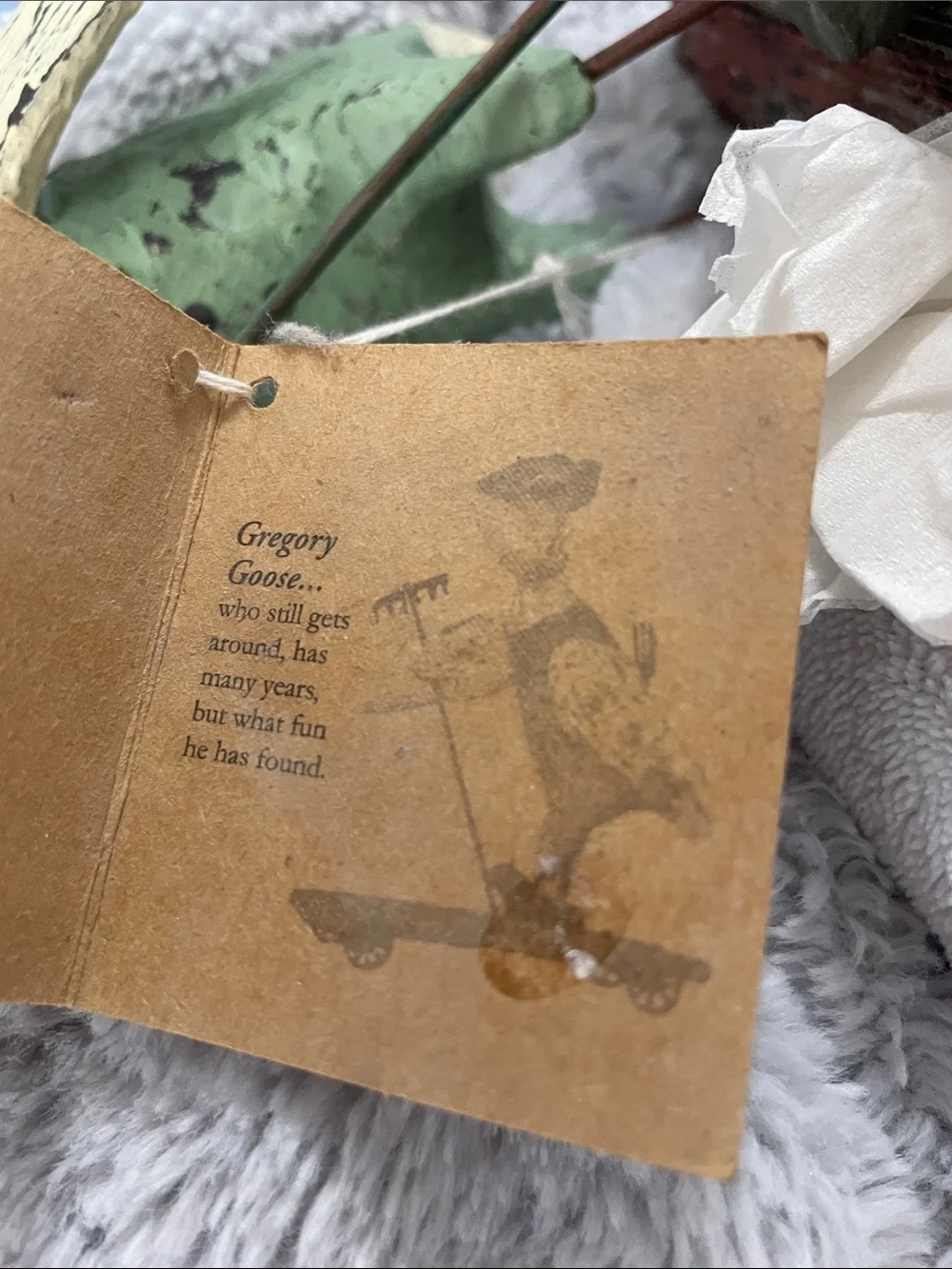 Primatives by Kathy rustic design farmer duck on a cart